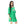 Printed Short Sleeves Oversized Sleepshirt - Light Green
