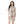 Self Pattern Buttons Closure Sleepshirt - Beige, Blue, and Yellow