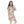 Self Pattern Buttons Closure Sleepshirt - Beige, Blue, and Yellow