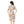 Self Pattern Buttons Closure Sleepshirt - Beige, Blue, and Yellow