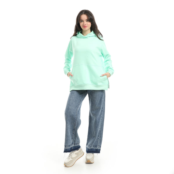 Aqua_Green_Kangaroo_Pockets_Slip_On_Cotton_Hoodie-Aqua_Green