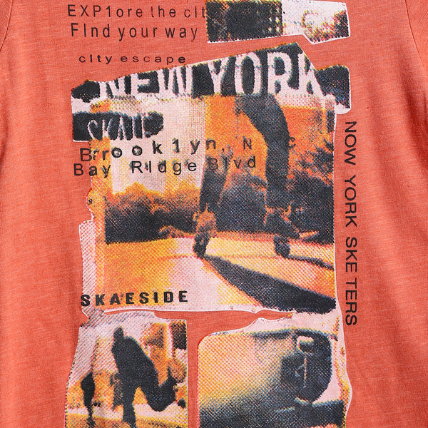 new_york_pattern_slip_on_boys_t-shirt_-_heather_salmon_orange