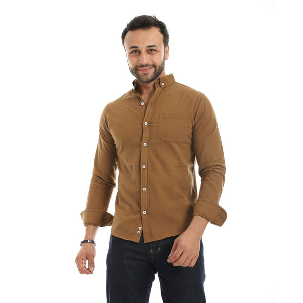 full_sleeves_plain_buttoned_shirt_-_brown