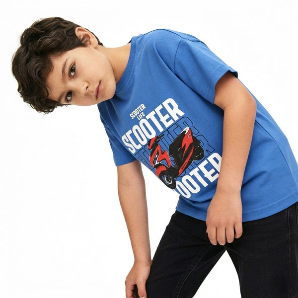 Boys_Printed_"Scooter"_Short_Sleeves_Tee_-_Blue