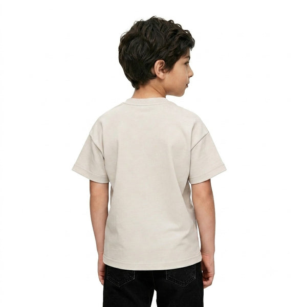 Boys_Round_Neck_Casual_Tee_-_Light_Beige