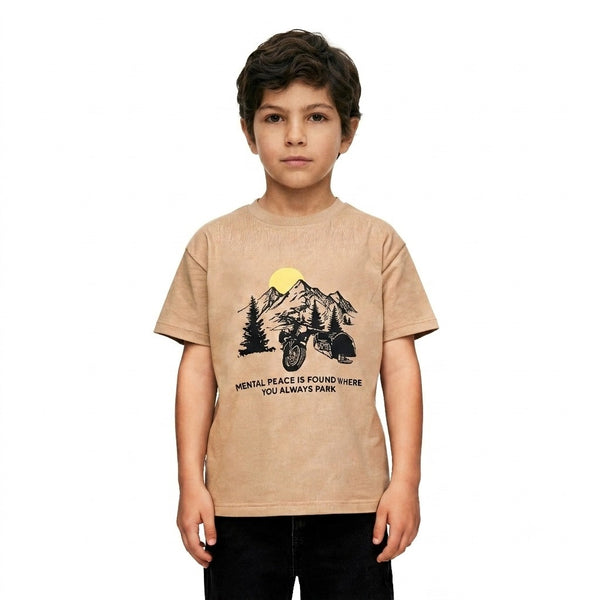 Boys_Shorts_Sleeves_Printed_Tee_-_Dark_Beige