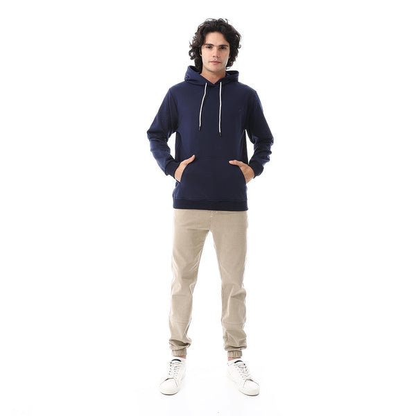 Hooded_Neck_Slip_On_Sweatshirt Navy Blue