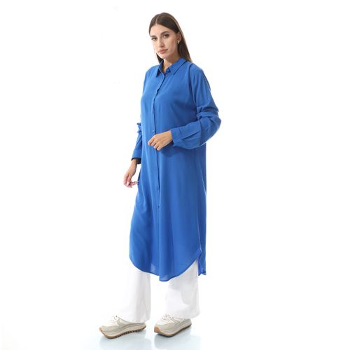 Buttons Down Closure Long Shirt