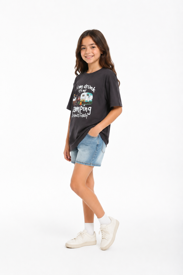 Girls_Cotton_Printed__Regular_T-Shirt_-_dark grey