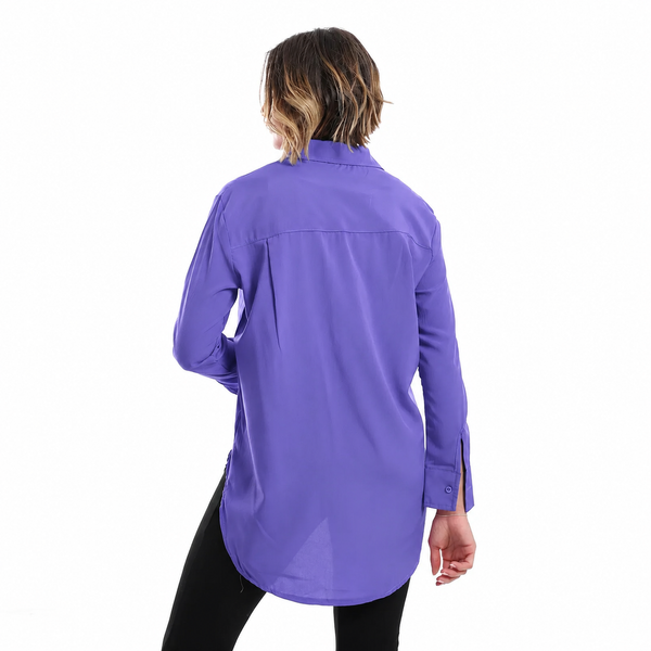 plain_pattern_hidden_buttons_shirt_-_purple