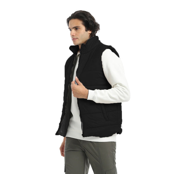 Basic_Turtle_Neck_Bomber_Vest_-_Black