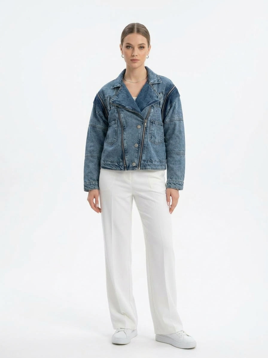 Cropped _Denim _Jacket_Medium_Blue