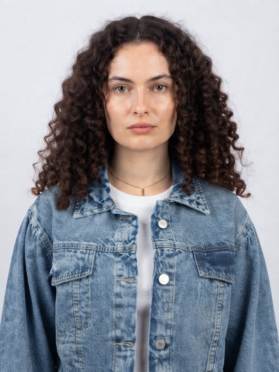 Cropped _Denim _Jacket_Light Blue