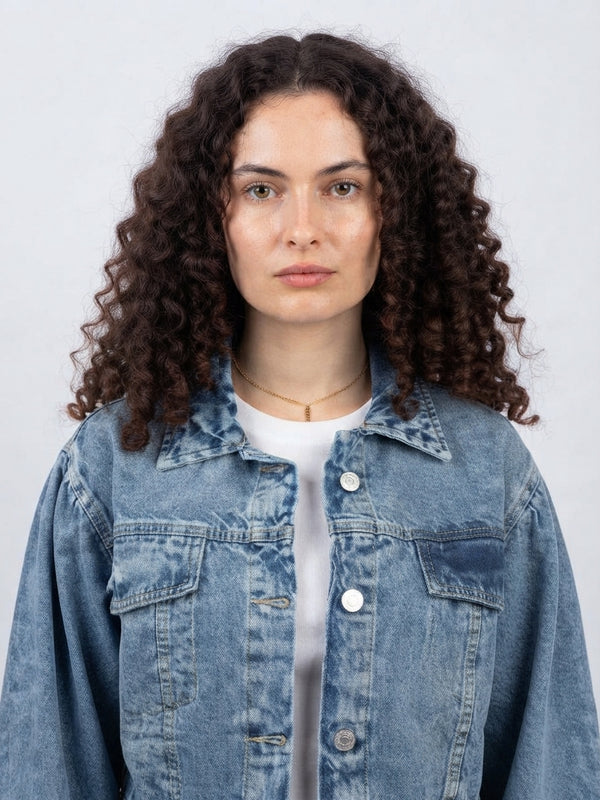 Cropped _Denim _Jacket_Light Blue