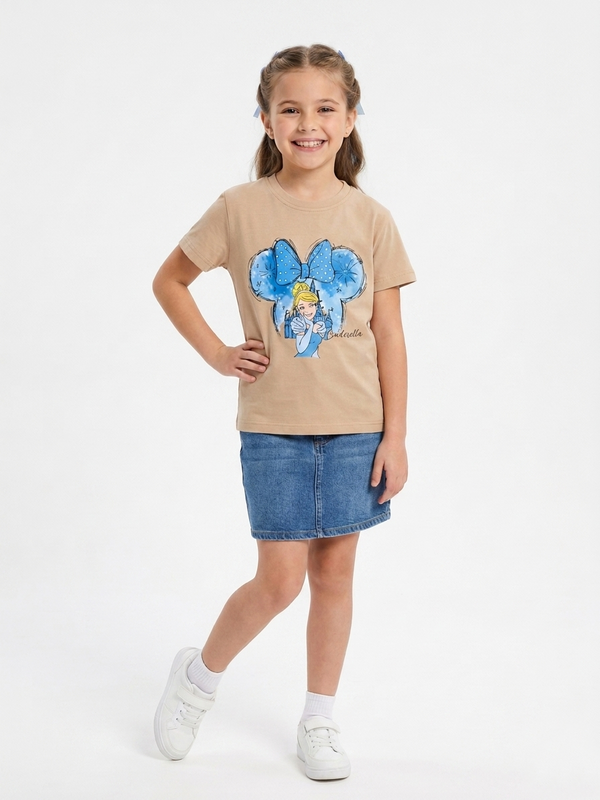 Girls_Cotton_Printed__Regular_T-Shirt_-_Beige