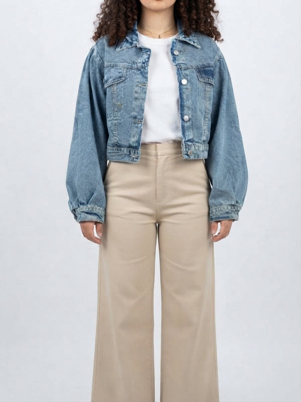 Cropped _Denim _Jacket_Light Blue