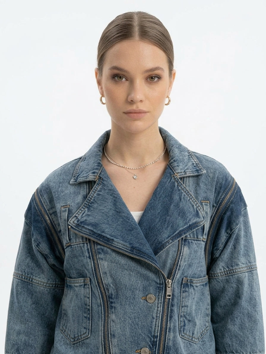 Cropped _Denim _Jacket_Medium_Blue