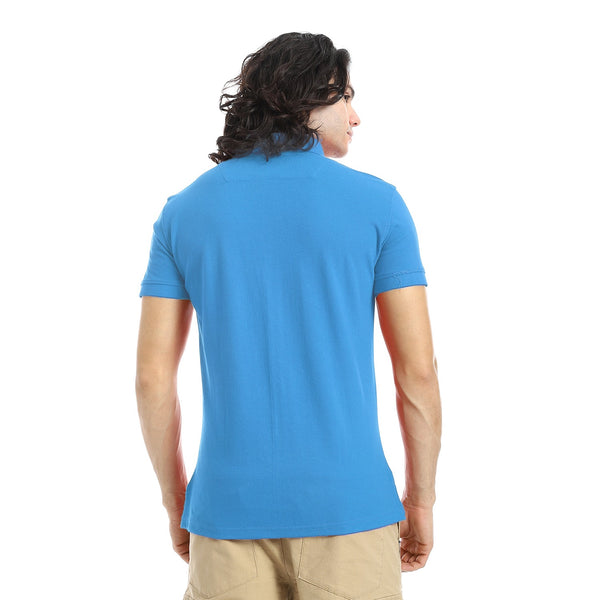 Pique_Pattern_Short_Sleeves_turquoise_Polo_Shirt