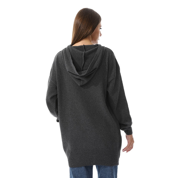"You Are Enough" Embroidered Slip On Burgundy Sweater