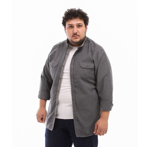 Linen Solid Buttoned Full Sleeves Shirt - Grey