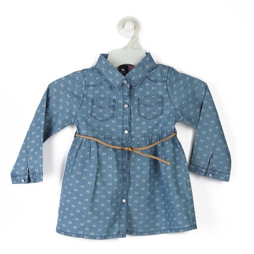 Comfy Dress With Two Pockets_Blue