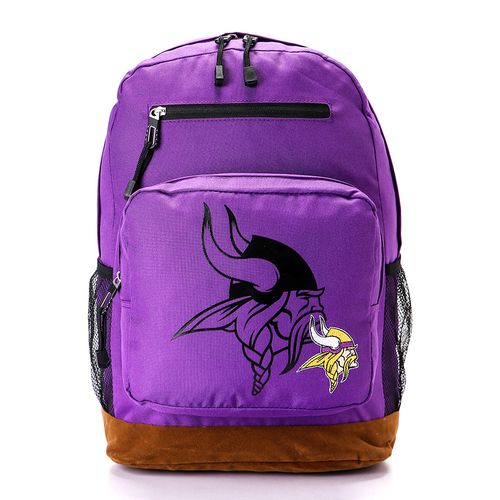 Printed Purple Backpack With Zipper