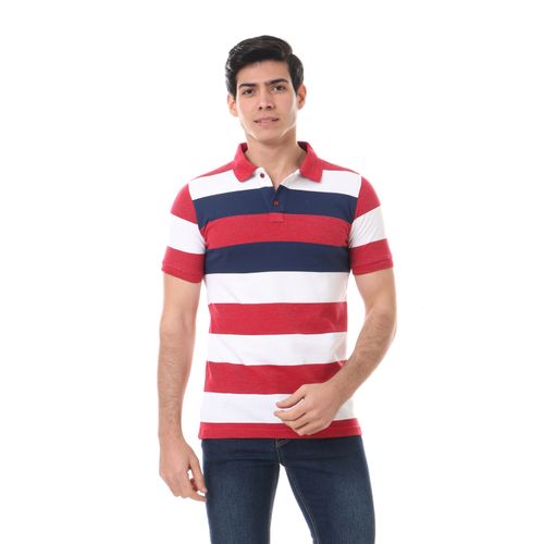 Trendy Casual Polo Shirt - Red