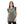 Cotton Top With Perforated Cap Sleeves - Grey
