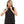 Sleeveless Tiny Dotts Pattern Shirt - Black