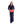 Load image into Gallery viewer, Hooded Buttoned Neck Velvet Nightgown - Navy Blue &amp; Coral
