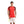 Bi-Tone Solid Sportive Round Tee - Red & Black