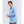 Load image into Gallery viewer, Self Stitched Long Sleeves Shirt - Cornflower Blue
