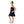 Load image into Gallery viewer, Girls Spaghetti Sleeves Dress With Pearls - Navy Blue
