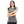 Cotton Top With Perforated Cap Sleeves - Grey