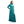 Load image into Gallery viewer, Zipped High Neck Velvet Nightgown - Teal Green
