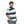 Load image into Gallery viewer, Wide Striped Pique Polo Shirt - Black
