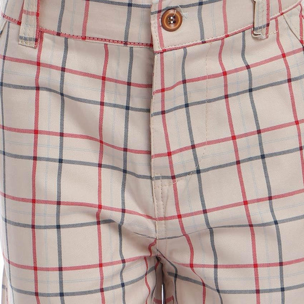 Checkered Short - Beige