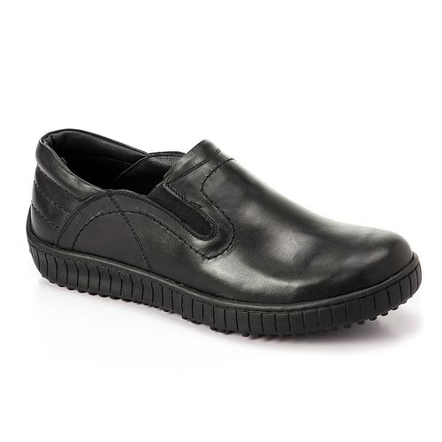 round- toecape- shape- slip- on- shoes- - black