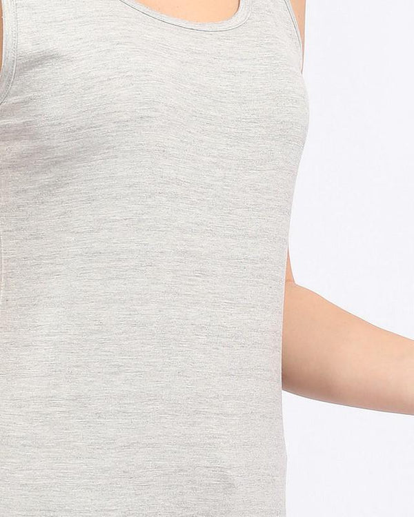 Sleeveless Solid T-Shirt - Heather Grey