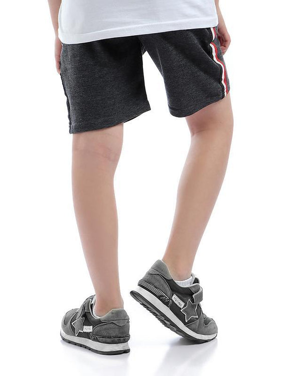 kids-lined-sides-elastic-waist-comfy-short-heather-charcoal-grey