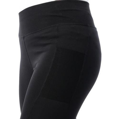 Solid Pantacourt Legs Sportive Leggings - Black