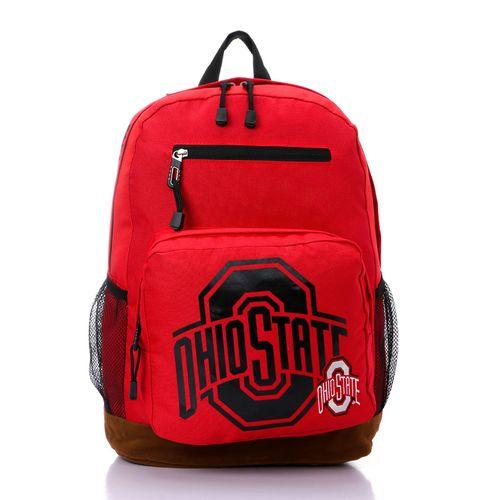 Unisex Printed " Ohio State " Backpack - Red
