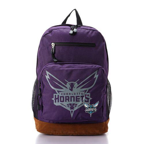 Unisex Printed " Hornets " Zipped Backpack - Dark Purple