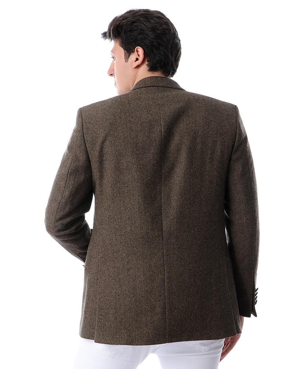 classic- wool- blazer- 2- buttons- -brown