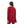 Striped Front Pockets Cotton Cardigan - Burgundy