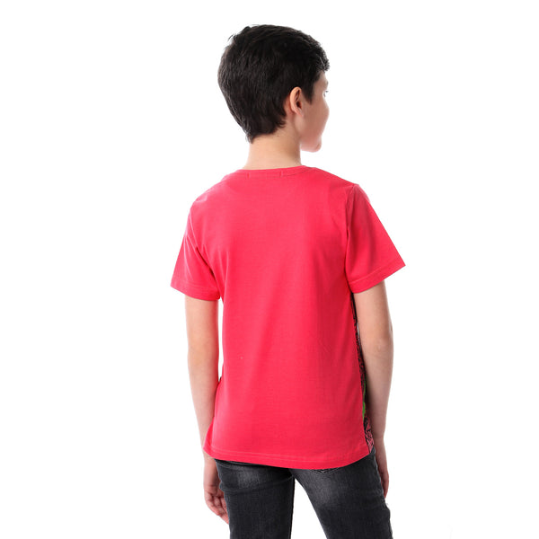 boys dinasour slip on printed tee - watermelon