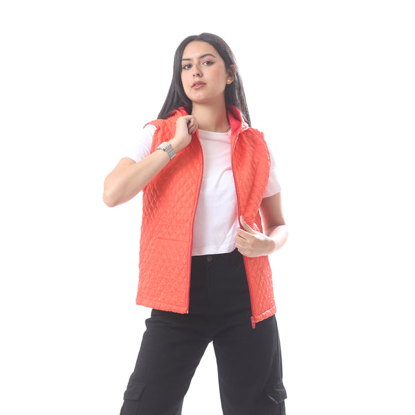 Casual_Quilted_Vest_With_Hooded_Neck_And_Side_Pockets_-_Orange