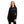 Round Neck Full Sleeves T-Shirt - Black