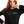 Round Neck Full Sleeves T-Shirt - Black
