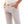 Solid Fly Zipper Button Cotton Pants - Light Grey